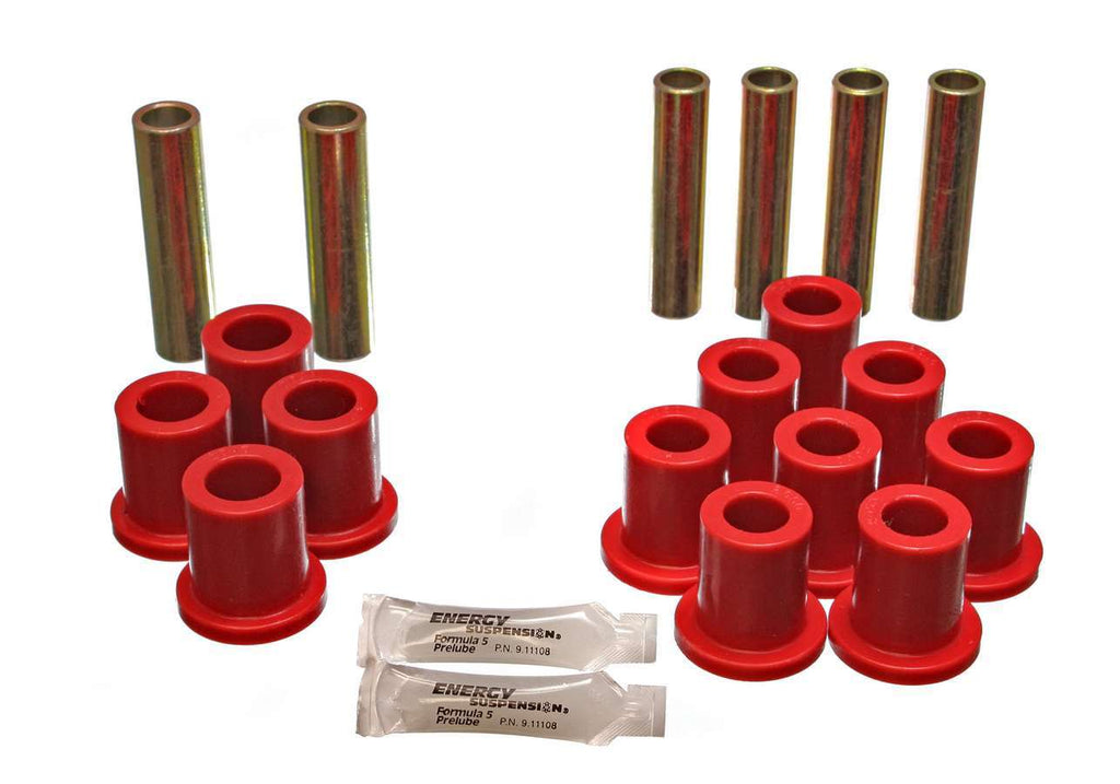 ENERGY SUSPENSION 4-2103R - Ford Complete Spring & Shackle Set Red image