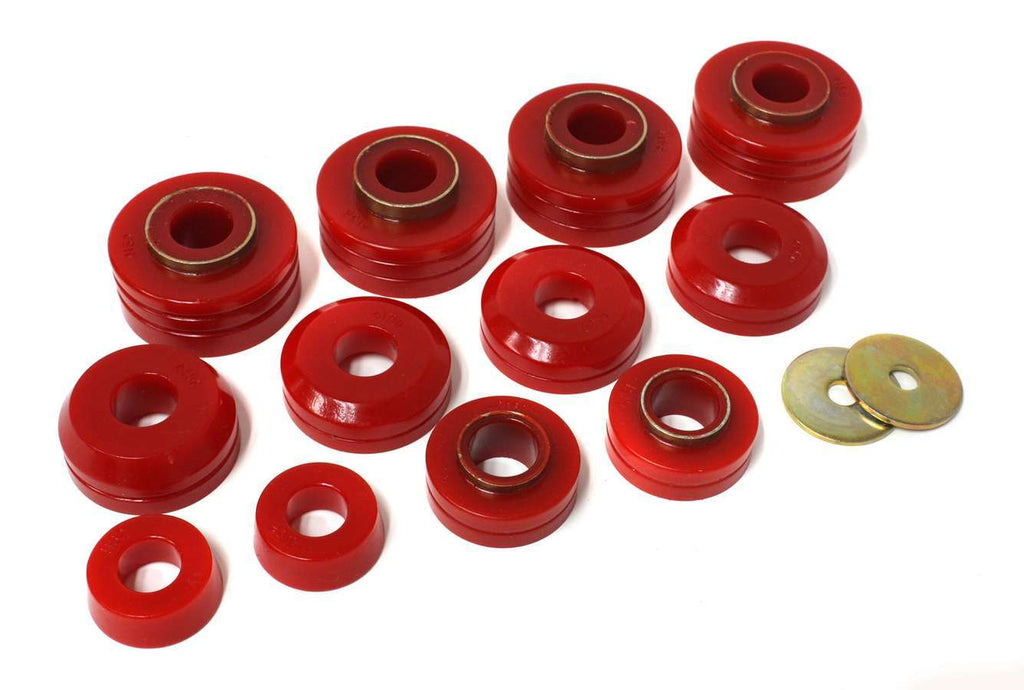 ENERGY SUSPENSION 4-4104R - Ford Body Mounts - Red  image