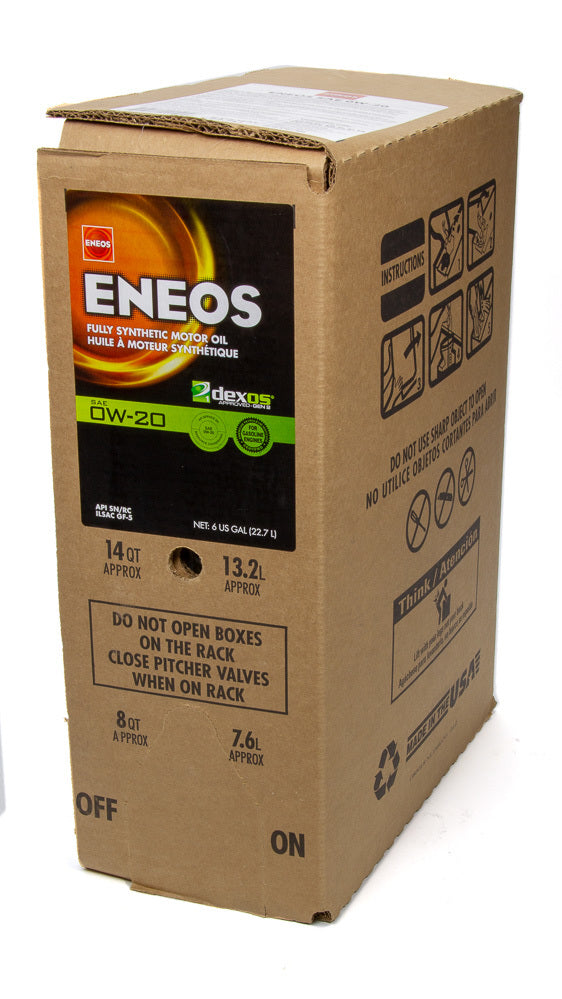 ENEOS 3701-400 - Full Syn Oil Dexos 1 0w20 6 Gal image