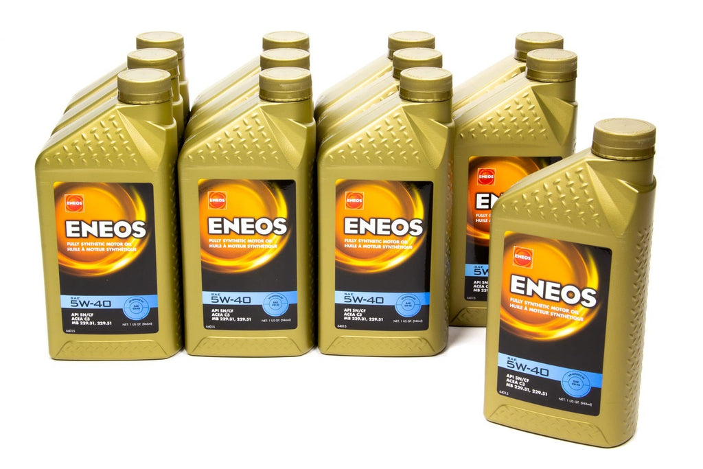 ENEOS 3704-301 - Full Syn Oil 5w40 Case 12 X1 Qt image