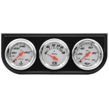 Load image into Gallery viewer, EQUUS E5100 - 1-1/2 Dia Triple Gauge Set w/Black Panel image