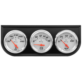 EQUUS E5200 - 2.0 Dia Triple Gauge Set w/Black Panel image