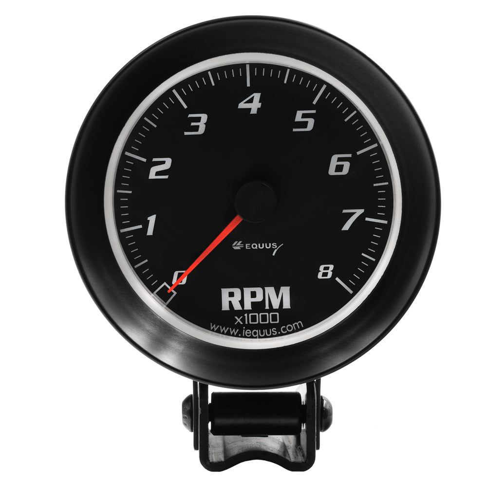 EQUUS E6068 - 3-3/8 Dia Tachometer 8000 RPM Black Dial image