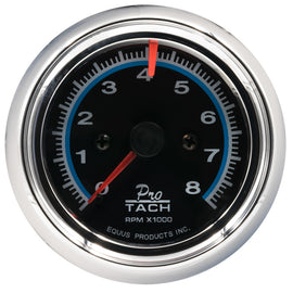 EQUUS E6076 - 2-1/2 Dia Tachometer 8000 RPM Black Dial image