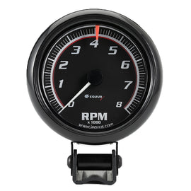 EQUUS E6086 - 2-1/2 Dia Tachometer 8000 RPM Black Dial image