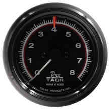 Load image into Gallery viewer, EQUUS E6088 - 3-3/8 Dia Tachometer 8000 RPM Black Dial image