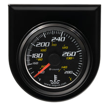 Load image into Gallery viewer, EQUUS E6242 - 2.0 Dia Water Temp Gauge Black  130-280 image