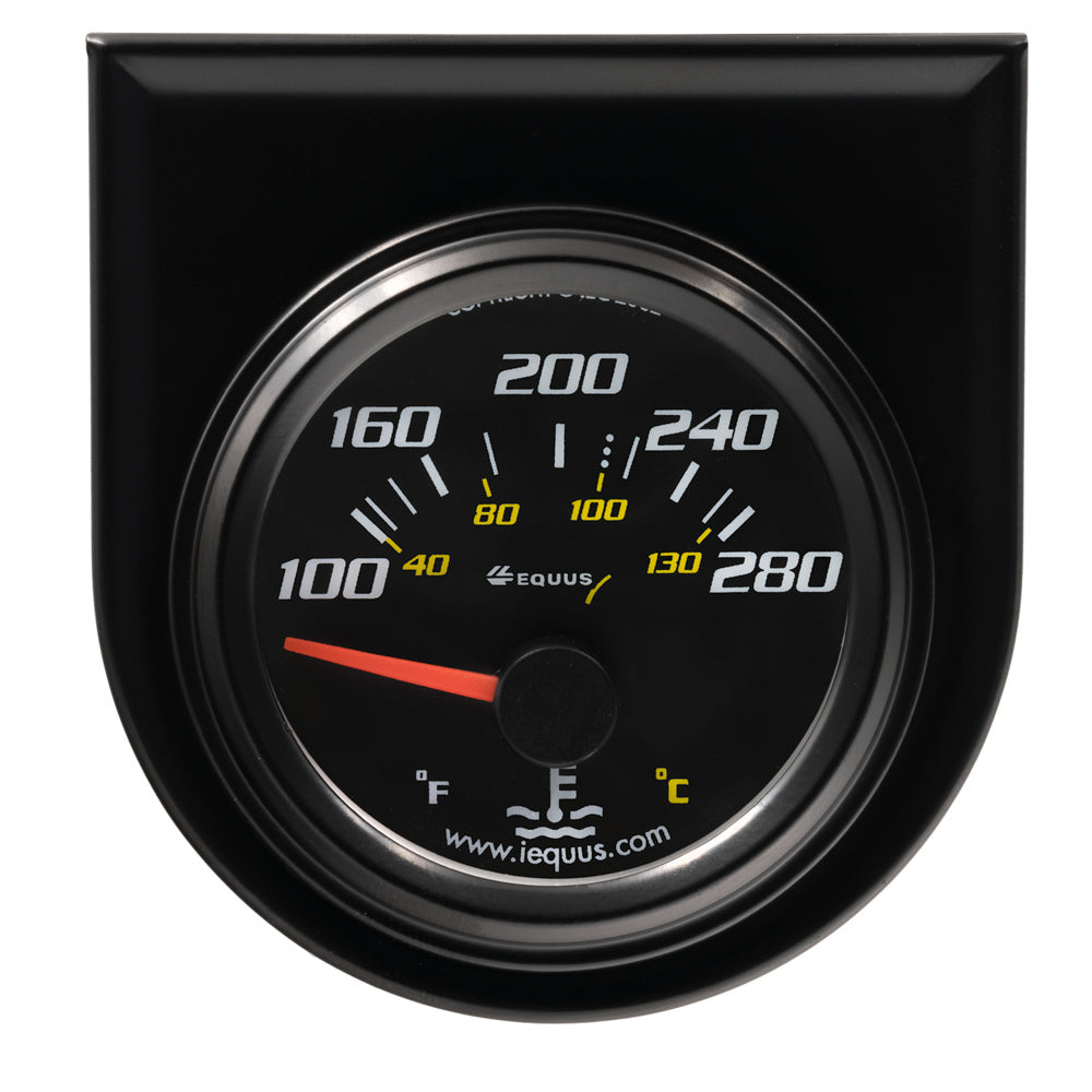 EQUUS E6262 - 2.0 Dia Water Temp Gauge Black  100-280 image