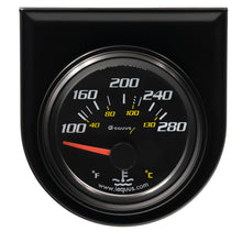 Load image into Gallery viewer, EQUUS E6262 - 2.0 Dia Water Temp Gauge Black  100-280 image