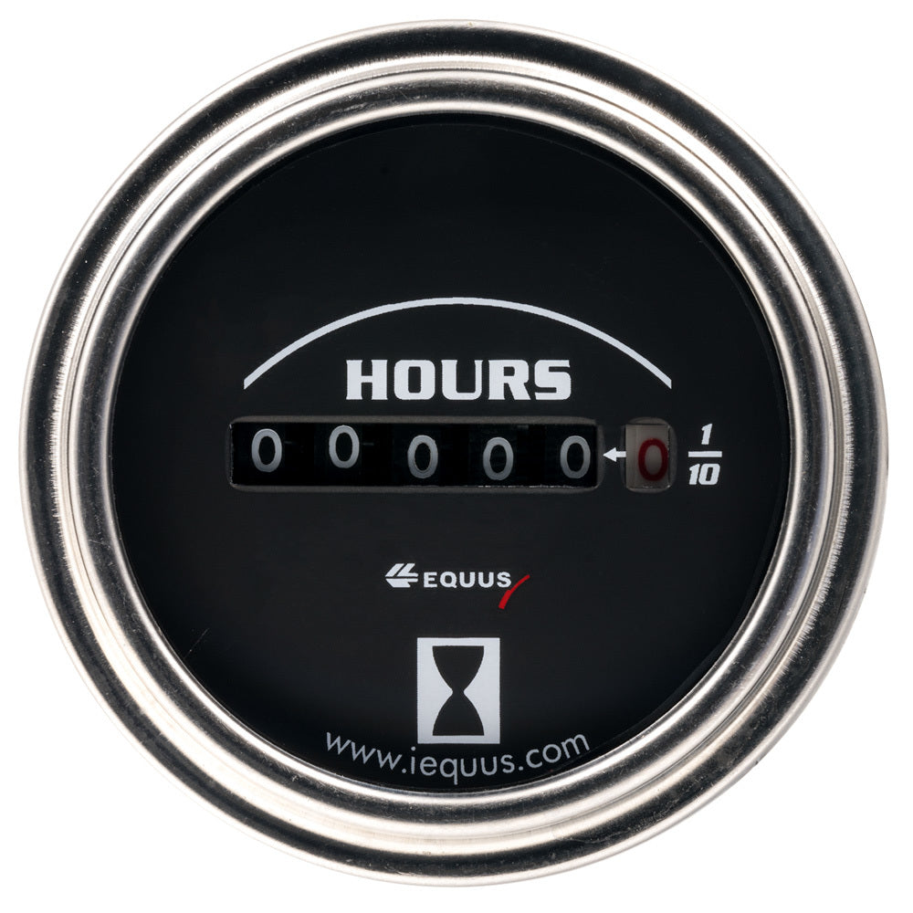 EQUUS E7210 - 2.0 Dia Hourmeter Gauge Chrome image