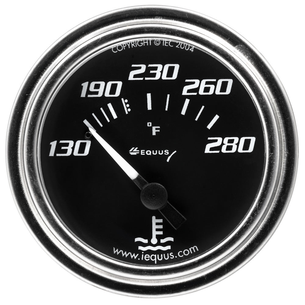 EQUUS E7232 - 2.0 Dia Water Temp Gauge Chrome  130-280 image