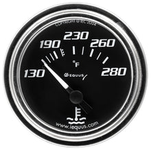 Load image into Gallery viewer, EQUUS E7232 - 2.0 Dia Water Temp Gauge Chrome  130-280 image