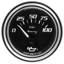 Load image into Gallery viewer, EQUUS E7234 - 2.0 Dia Oil Pressure Gauge Chrome  0-100psi image