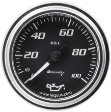 Load image into Gallery viewer, EQUUS E7244 - 2.0 Dia Oil Pressure Gauge Chrome  0-100psi image