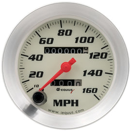 EQUUS E8076 - 3-3/8 Dia Speedometer 0-160 MPH Silver image