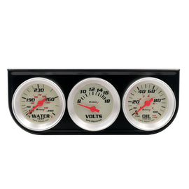 EQUUS E8100 - 1-1/2 Dia Triple Gauge Set w/Black Panel image