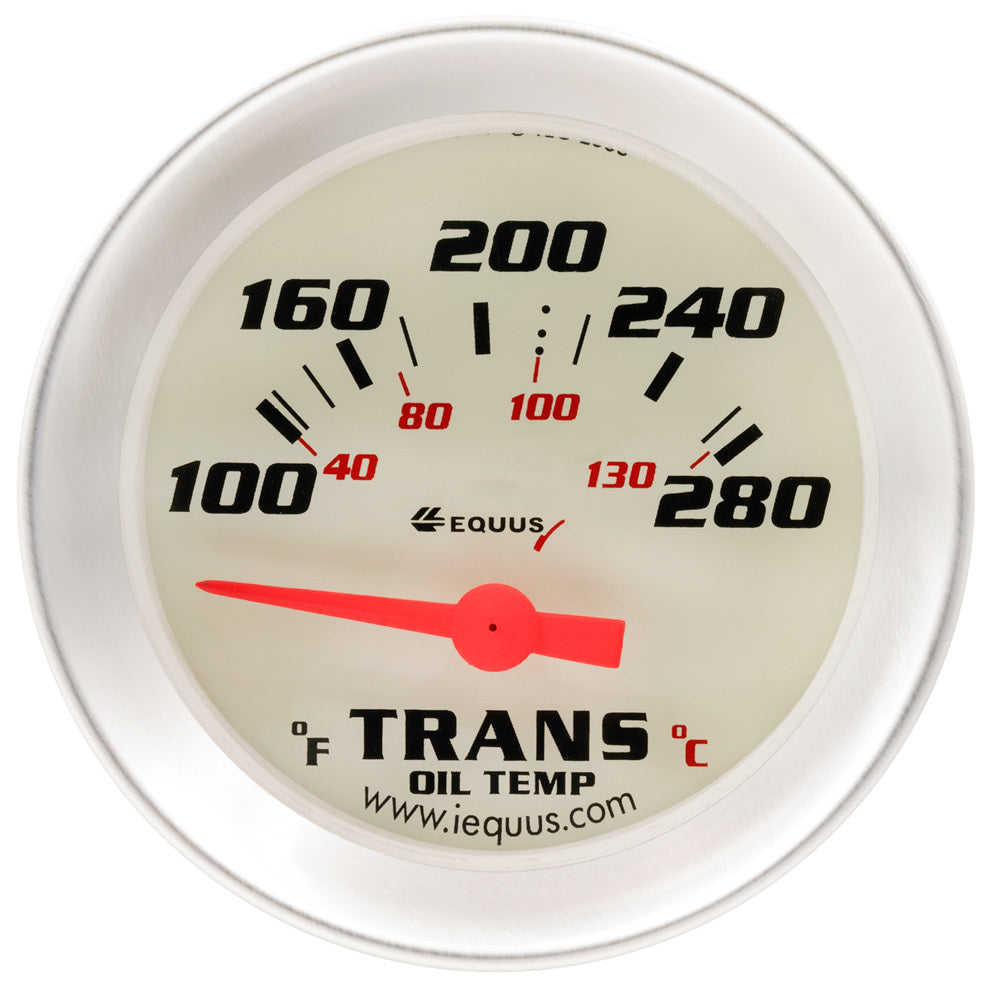 EQUUS E8241 - 2.0 Dia Trans Temp Gauge Silver  100-280 image