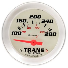 EQUUS E8241 - 2.0 Dia Trans Temp Gauge Silver  100-280 image