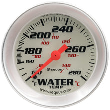 Load image into Gallery viewer, EQUUS E8242 - 2.0 Dia Water Temp Gauge Silver  130-280 image