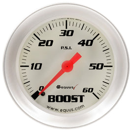 EQUUS E8256 - 2.0 Dia Boost Gauge Silver  60psi image