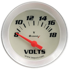 Load image into Gallery viewer, EQUUS E8268 - 2.0 Dia Voltmeter Gauge Silver 8-18 Volts image