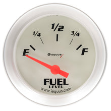 Load image into Gallery viewer, EQUUS E8361 - 2.0 Dia Fuel Level Gauge Silver image