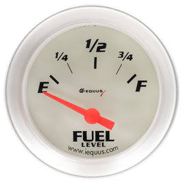 EQUUS E8361 - 2.0 Dia Fuel Level Gauge Silver image