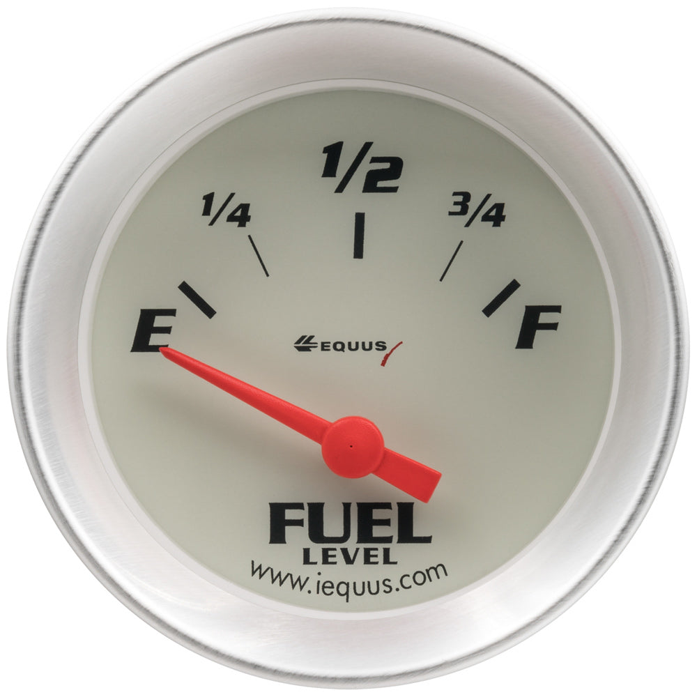 EQUUS E8362 - 2.0 Dia Fuel Level Gauge Silver image