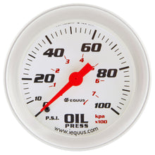 Load image into Gallery viewer, EQUUS E8444 - 2-5/8 Dia Oil Pressure Gauge Silver  0-100psi image