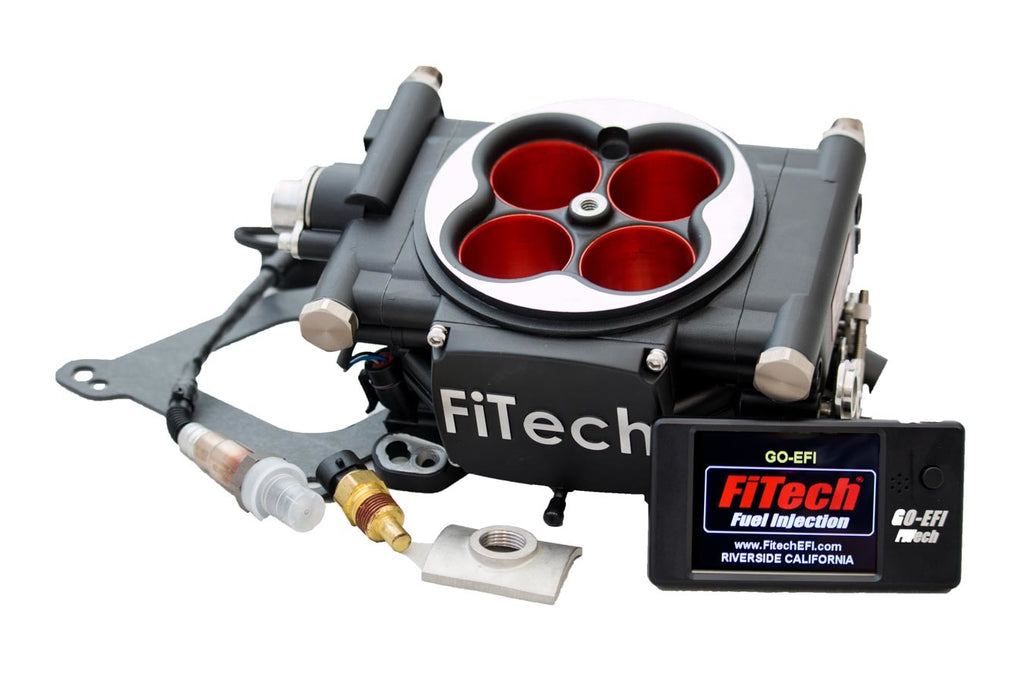 FiTECH FUEL INJECTION 30004 - Go EFI Power Adder 600hp Kit Matte Black image