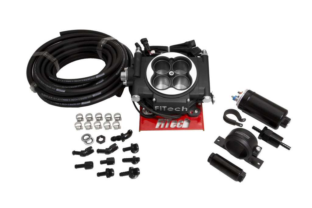 FiTECH FUEL INJECTION 31002 - Go EFI 4 Master Kit System Black Finish image