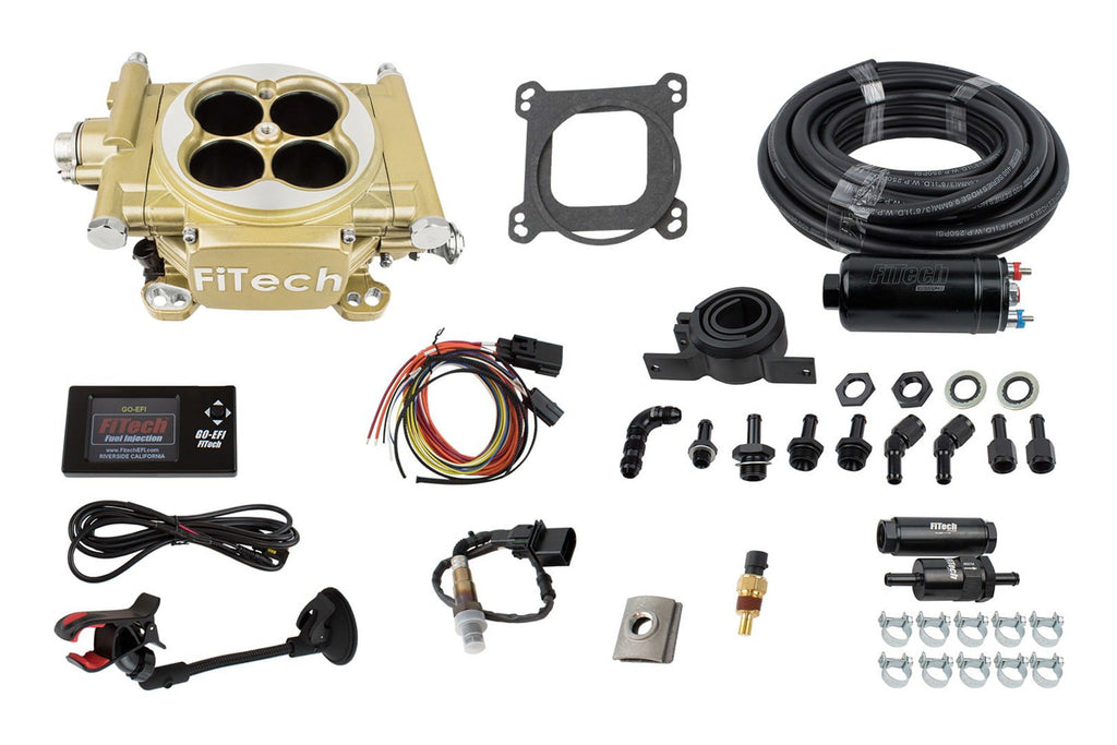 FiTECH FUEL INJECTION 31005 - 600 HP E/S EFI System Classic Gold image