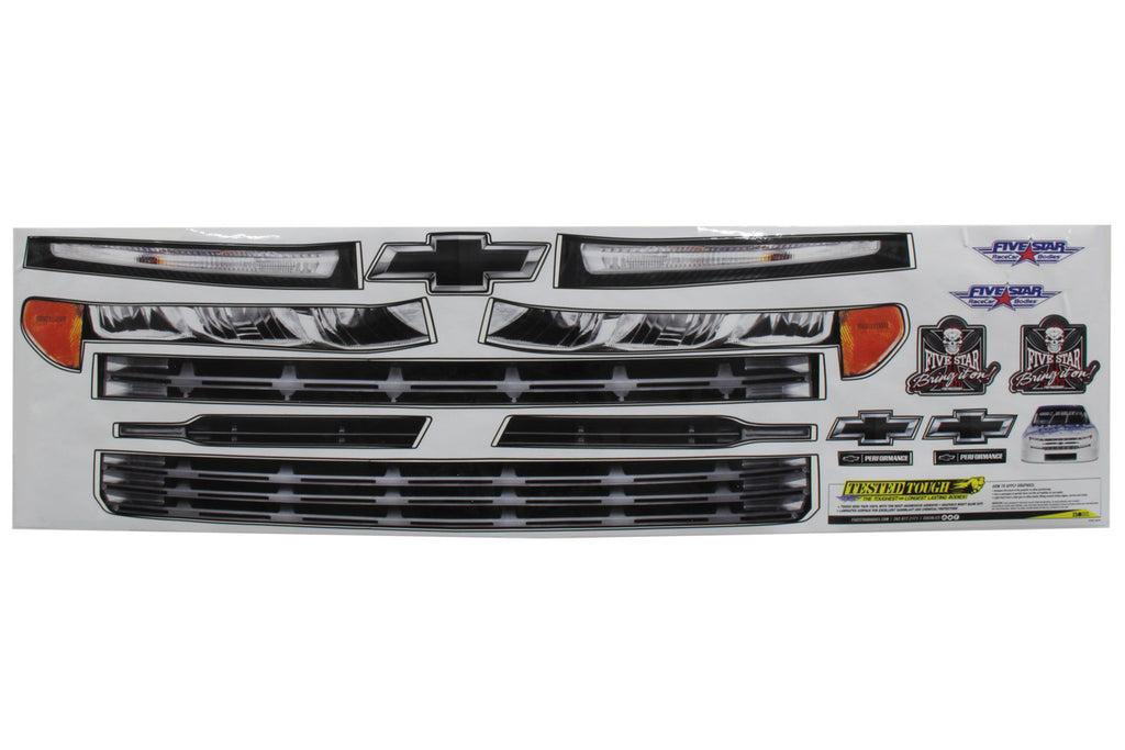 FIVESTAR 21191-44141 - 2019 Chevy Silverado Nose ID Graphics Kit image