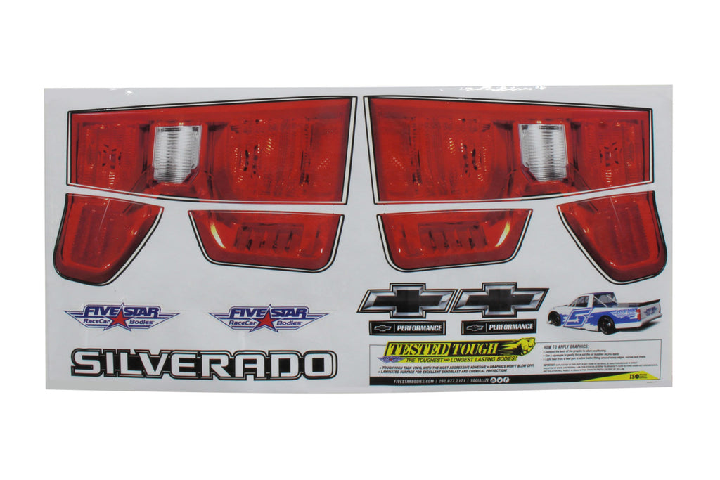 FIVESTAR 21191-44541 - 2019 Chevy Silverado Tail ID Graphics Kit image