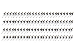 FIVESTAR 814B-100L - Lrg Hd Rivet Black Multi -grip 100pk image