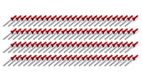Sml Hd Rivet Red Multi-Grip 100pk