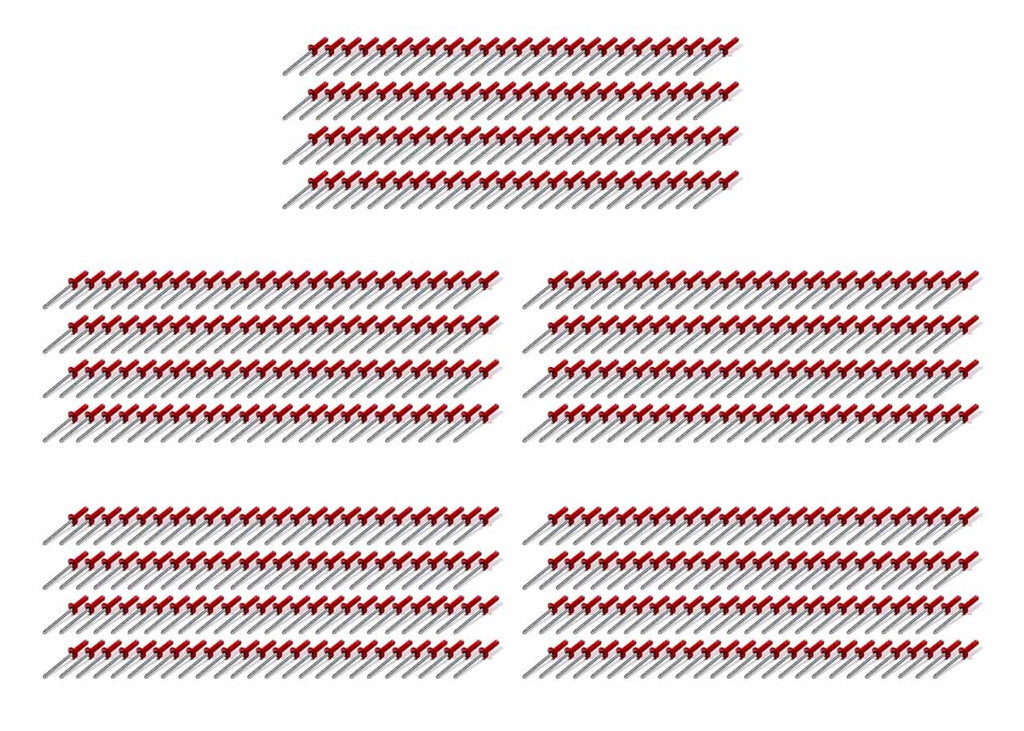 FIVESTAR 814R-500S - Sml Hd Rivet Red Multi-Grip 500pk image
