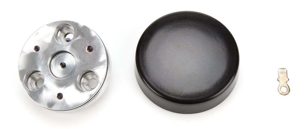 FLAMING RIVER FR20175HNBK - Horn Button 3 Bolt Mill Black image