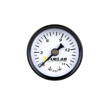 Load image into Gallery viewer, FUELAB FUEL SYSTEMS 71502 - Fuel Pressure Gauge Carb 0-15psi image