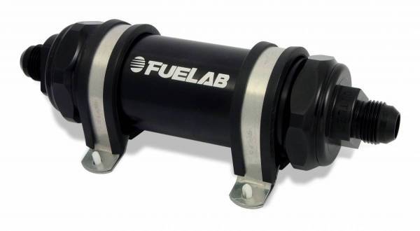 FUELAB FUEL SYSTEMS 82812-1 - Fuel Filter In-Line 5in 40 Micron Stainless 8an image