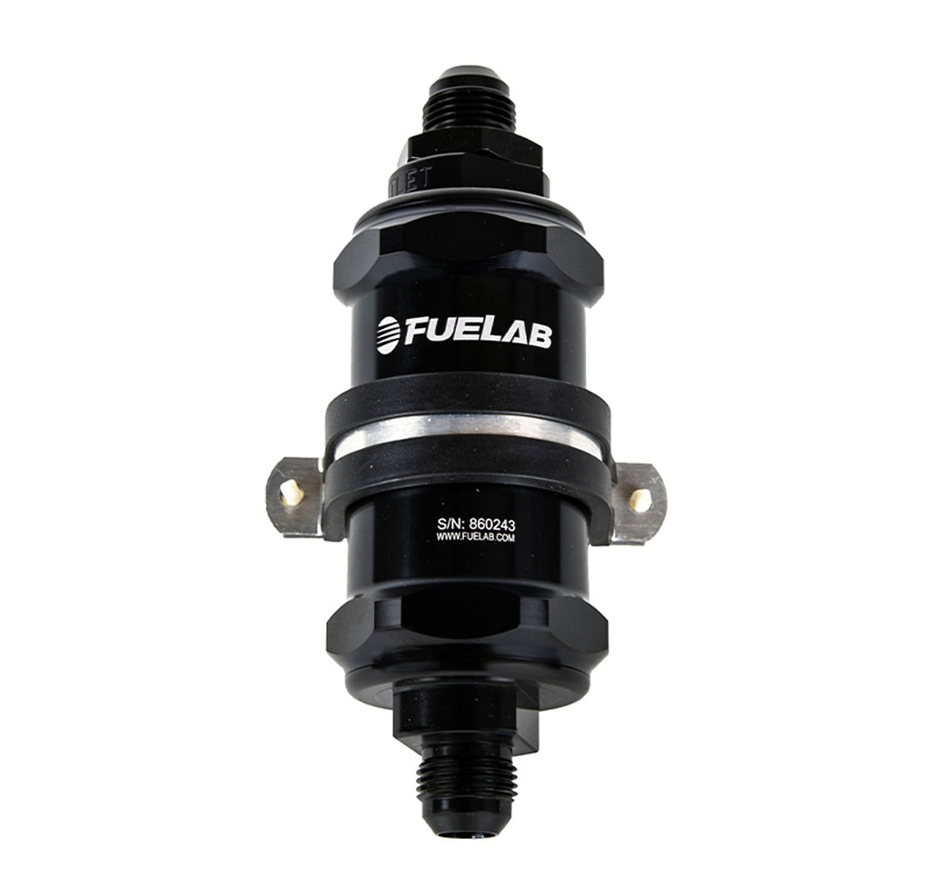 FUELAB FUEL SYSTEMS 84801-1 - Fuel Filter In-Line 3in 10 Micron 6AN Chk Valve image