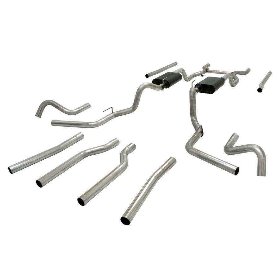 FLOWMASTER 17654 - Crossmember Back Exhaust Kit 67-72 GM P/U C10 image