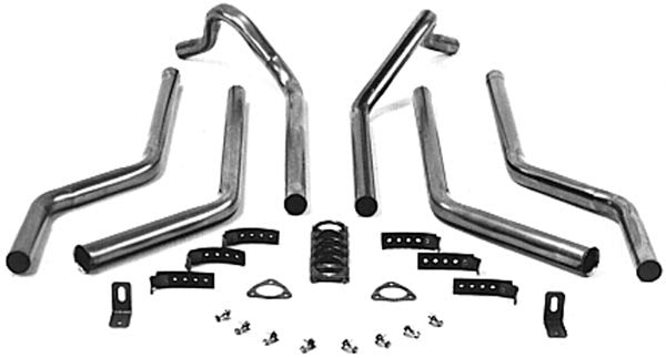 FLOWTECH 51525 - Dual Exhaust Header Back Kit - Super Street image