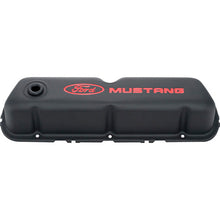 Load image into Gallery viewer, FORD 302-101 - Black Steel Valve Cover Set w/Mustang Logo image