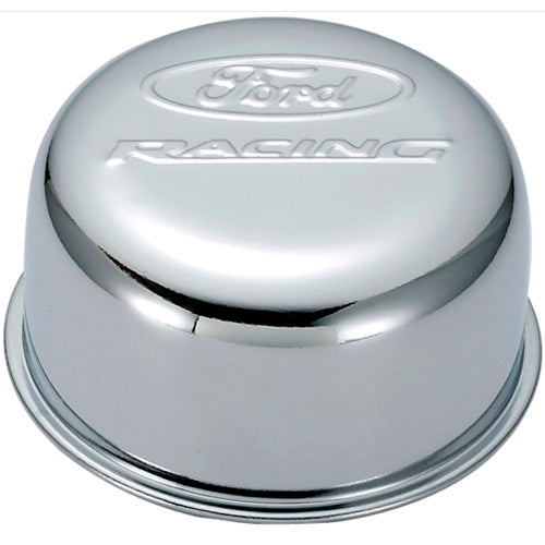 FORD 302-200 - Chrome Steel Breather W/Ford Racing Logo image