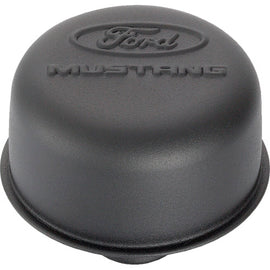 FORD 302-221 - Black Steel Breather W/Ford Mustang Logo image