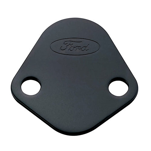 FORD 302-291 - Fuel Pump Block-Off Plate Black w/Ford Logo image