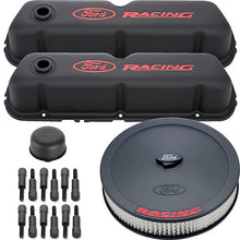 Load image into Gallery viewer, FORD 302-500 - Engine Dress up Kit Black w/Ford Racing Logo image
