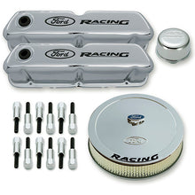 Load image into Gallery viewer, FORD 302-510 - Engine Dress up Kit Chrome w/Ford Racing Log image