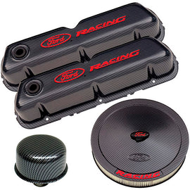 FORD 302-520 - Engine Dress up Kit C/F w/Ford Racing Logo image